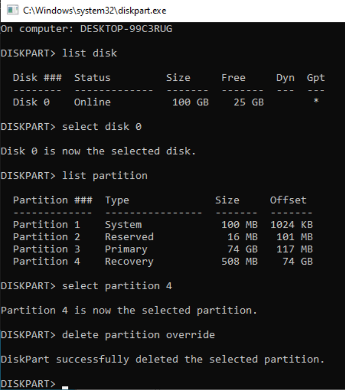 Resize vDisk 2